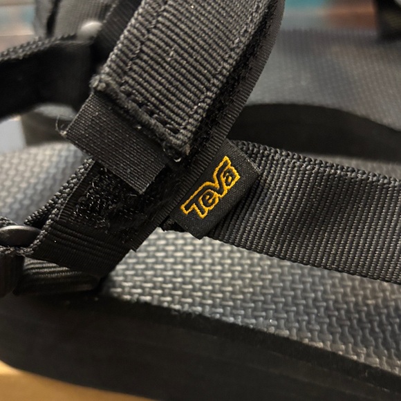 Teva Black Adjustable Strap Sandals - Picture 16 of 16